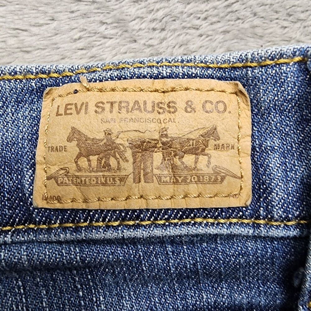 Levis 512 Womens 14 Perfectly Slimming Boot Cut Jeans Cotton Blend Stretch Denim - Picture 9 of 13